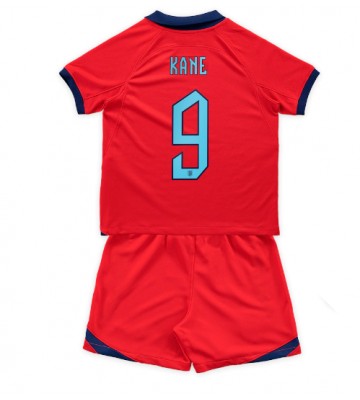England Harry Kane #9 babykläder Bortatröja barn VM 2022 Korta ärmar (+ Korta byxor)